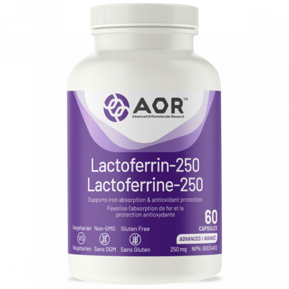Lactoferrin-250 60 capsules - supports healthy immune function | AOR
