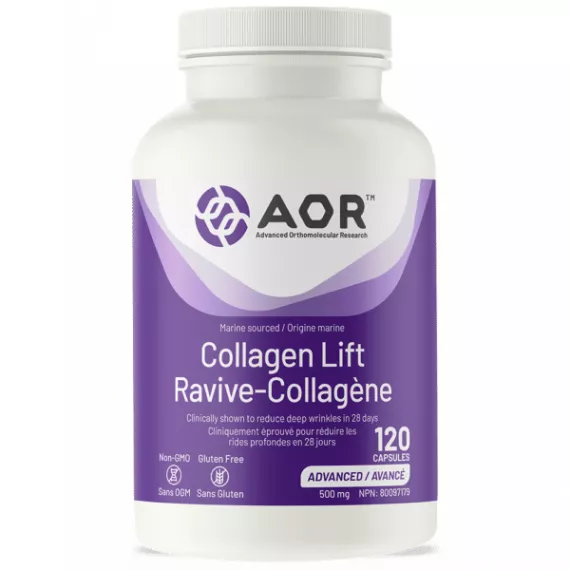 Collagen Lift 120 capsules with collagen and elastin reduces the number of deep wrinkles | AOR