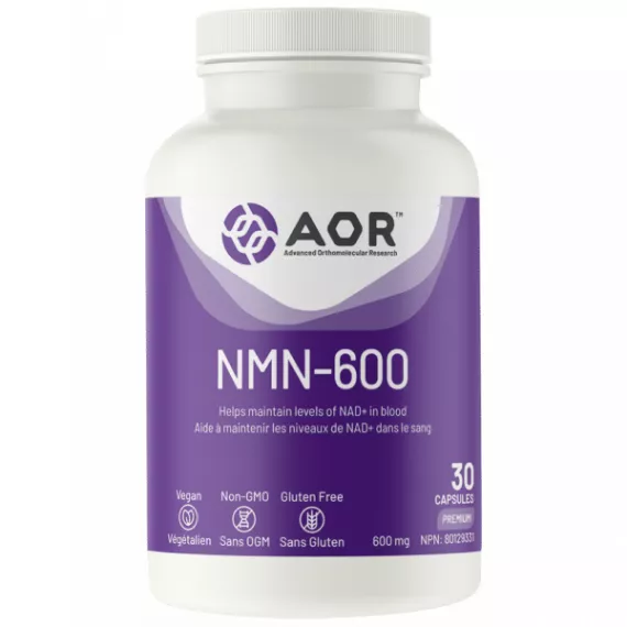 NMN-600 30 capsules - nicotinamide mononucleotide, een metaboliet van NAD+ | AOR