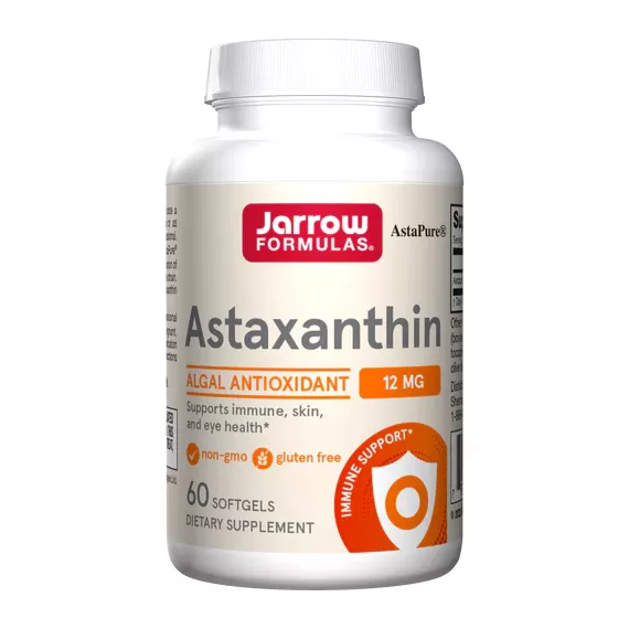 Astaxanthin High Potency 12mg 30 softgels - supports skin, joint and eye health | Jarrow Formulas