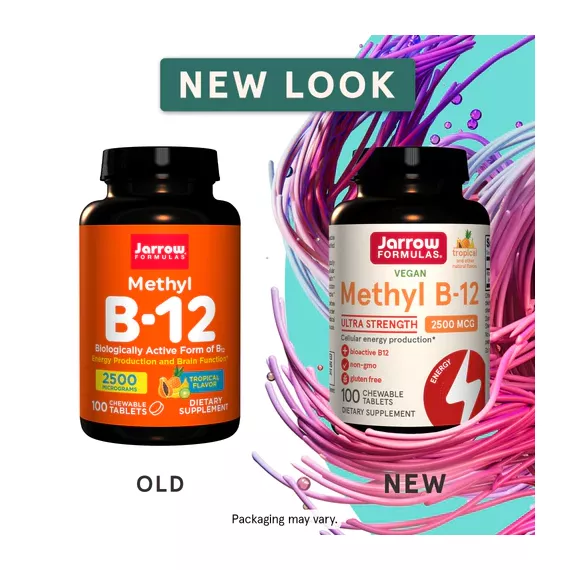 B12 - Methylcobalamine 2500mcg, de hersenvitamine voor energie, geheugen, stemming, slaap en prestaties | Jarrow Formulas