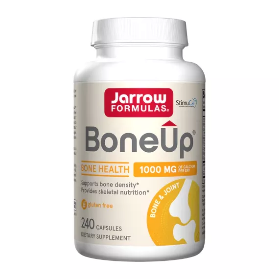 Bone-Up 240 capsules grootverpakking - uitgekiend calciumsupplement met MCHA , magnesium, vitamine C, D3, en K2 (MK7) | Jarrow Formulas