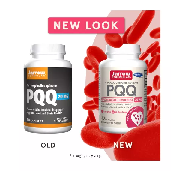 PQQ 20mg 30 capsules trial-size - pyrroloquinoline quinone, promotes creation mitochondria and supports heart health | Jarrow Formulas