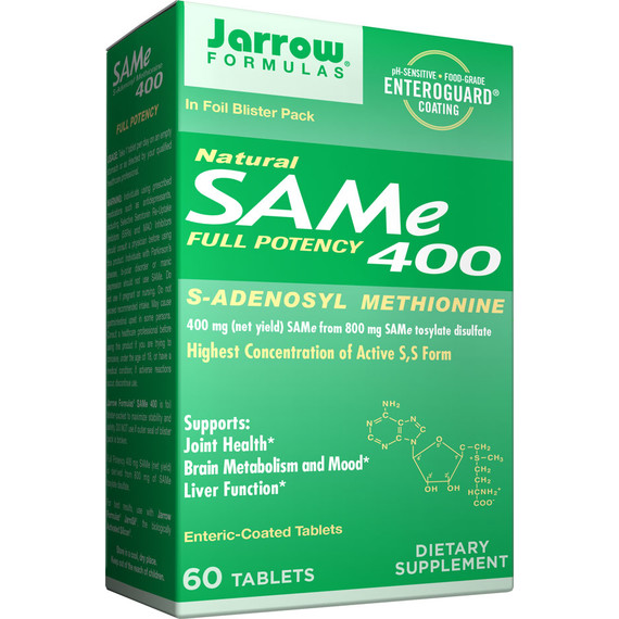 SAM-e 400mg 60 tabletten - S-Adenosyl Methionine voor betere weerstand en ontgifting | Jarrow Formulas