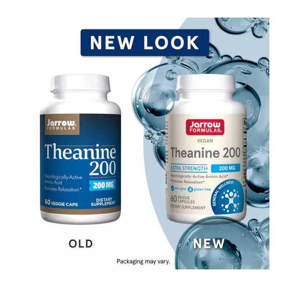 Theanine 200mg 60 capsules for relaxation and enhanced learning ability | Jarrow Formulas