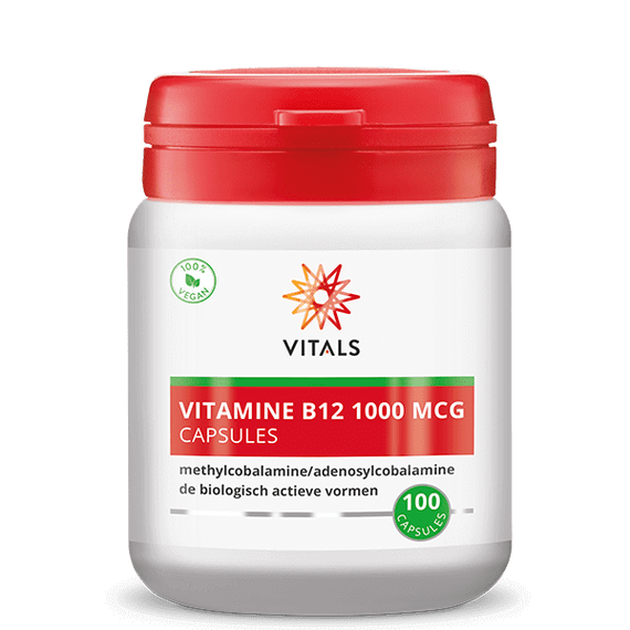 B12 - methylcobalamine and adenosylcobalamine 1mg 100 capsules | Vitals