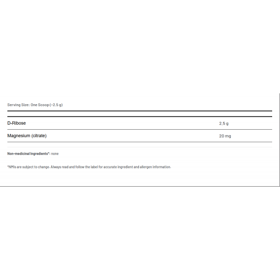 Ribogen-Mg - 265g ribose powder supports muscle performance | AOR