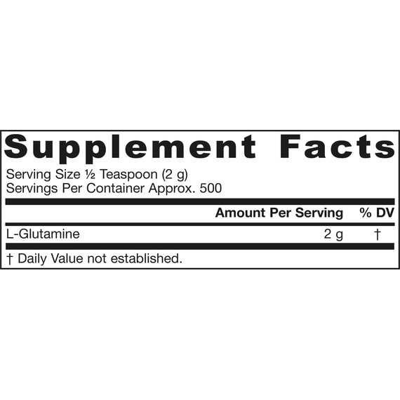 Glutamine 1kg - glutaminepoeder  voor gezonde darmen en sneller herstel | Jarrow Formulas