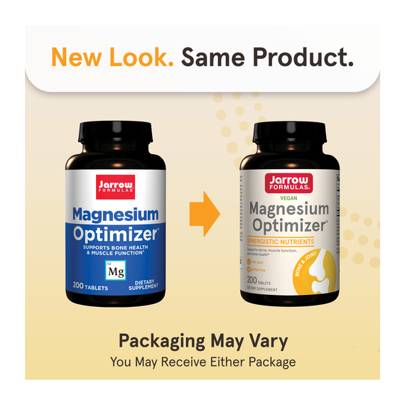 Magnesium Optimizer 200 tablets - magnesium malate  supports bone health and muscle function | Jarrow Formulas