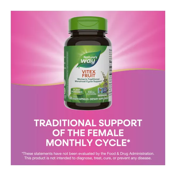 Vitex Fruit 100 capsules - chasteberry | Nature's Way