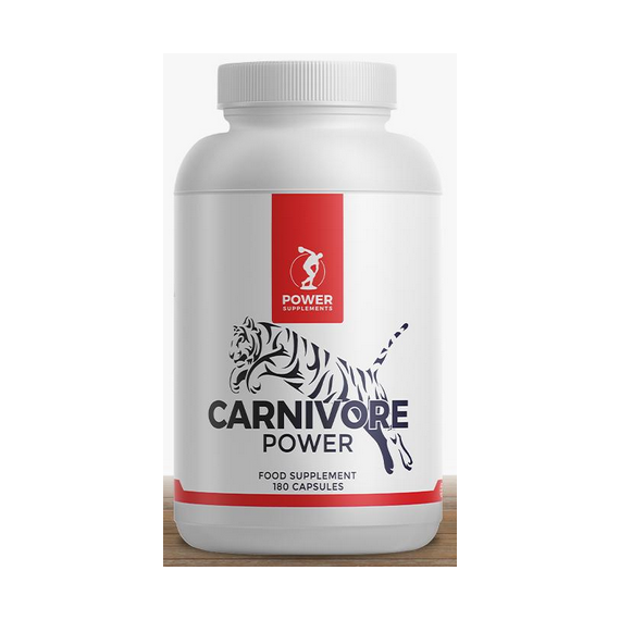 Carnivore Power 180 v-capsules - 5 essentiële 'vleesvoedingsstoffen'  | Power Supplements