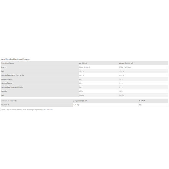 Amino Liquid 1000ml from protein hydrolysate in orange flavour | Mammut Nutrition