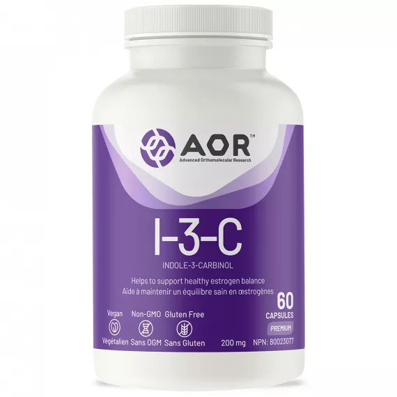 I-3-C  60 capsules  -  Indole-3-Carbinol for a healthy hormonal balance | AOR