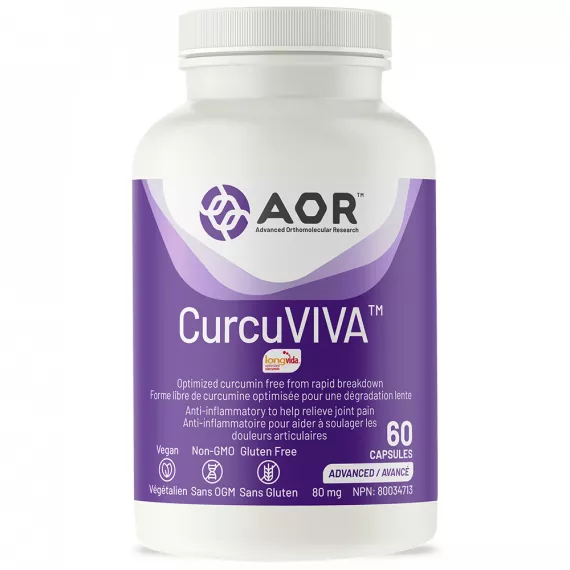 CurcuVIVA™ 60 capsules - highly absorbable and effective curcumin formula | AOR