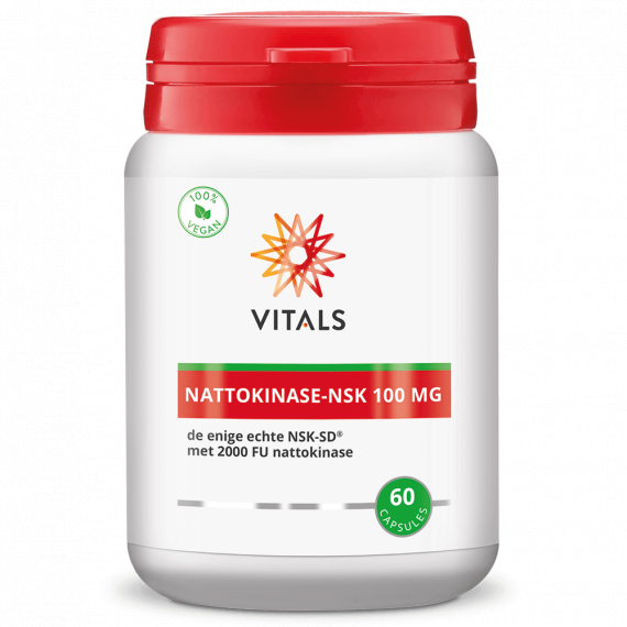 Nattokinase-NSK 100mg 60 capsules helps maintain normal blood flow | Vitals