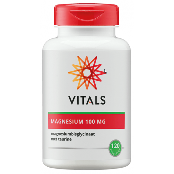 Magnesium 120 tabletten - magnesiumbisglycinaat met taurine | Vitals