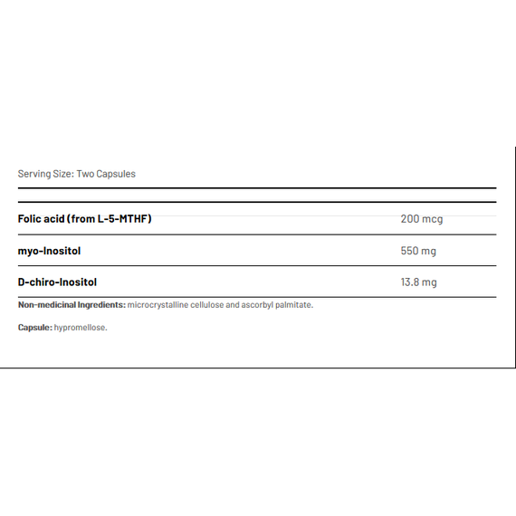 Advanced PCOS Relief 120 capsules - inositol (myo-inositol + D-chiro-inositol) en 5-MTHF | AOR