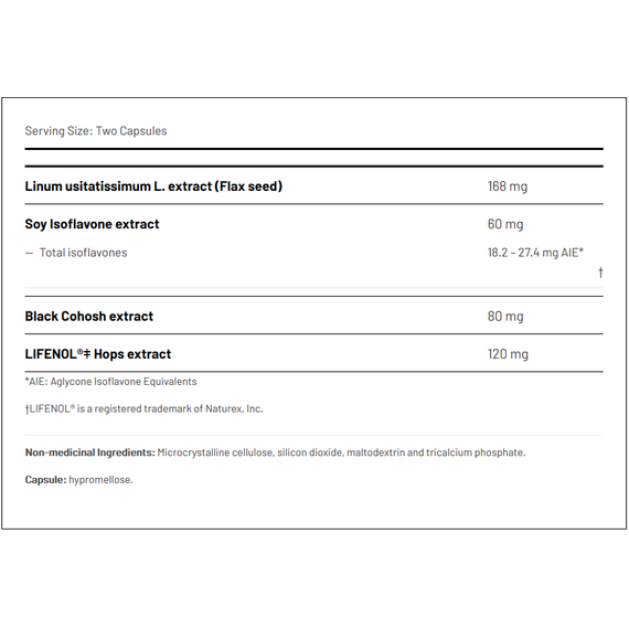 Fem Adapt 60 capsules - lignans, soy isoflavones, genistein, black cohosh and hops | AOR