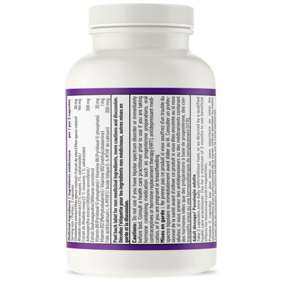 Fem Calm 60 capsules - Vitex, rhodiola, ashwagandha en B-vitamines bevordert hormoonbalans | AOR