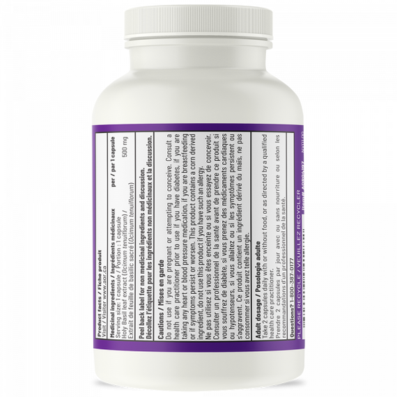 Holy Basil 60 capsules - ursolic acid and eugenol | AOR