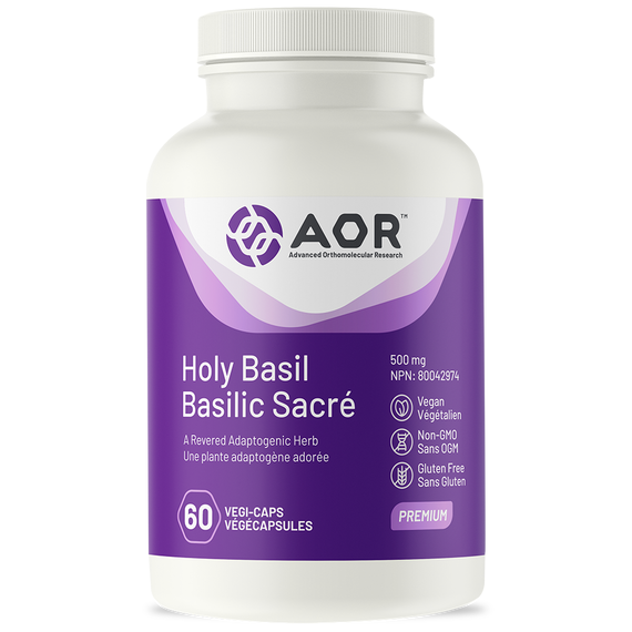 Holy Basil 60 capsules - ursolic acid and eugenol | AOR Advanced Orthomolecular Research