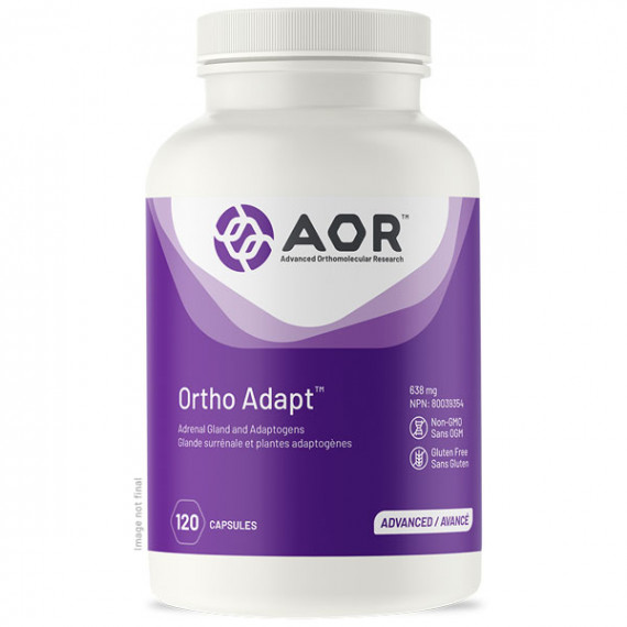 Ortho Adapt 120 capsules - adrenal gland, vitamins, licorice root, ashwagandha, Siberian ginseng, and rhodiola | AOR Advanced Orthomolecular Research