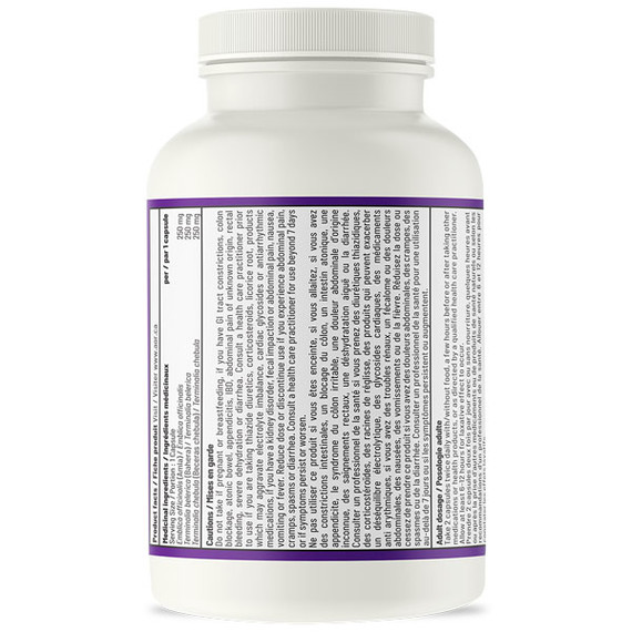 Triphlax 750mg 100 capsules -  darmontgifting met Terminalia belerica, T. chebula & Emblica officinalis | AOR