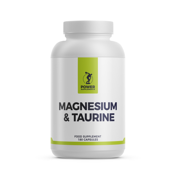 Magnesium + Taurine 180 capsules | Power Supplements