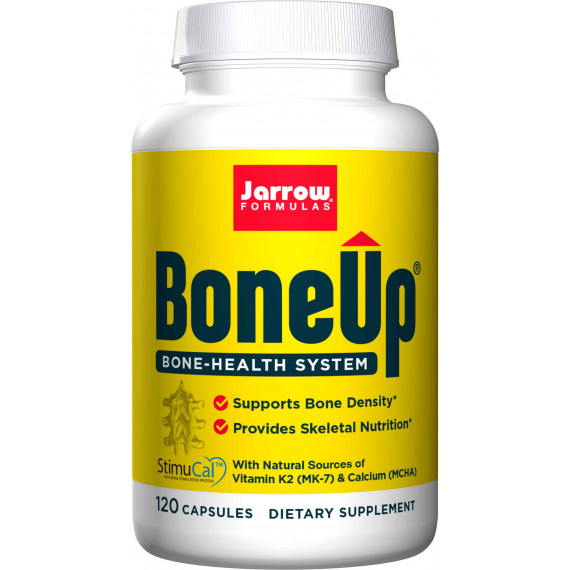 Bone-Up 120 capsules proefverpakking - - uitgekiend calciumsupplement met calcium (MCHA) , magnesium, vitamine C, D3, K2 (MK7) | Jarrow Formulas