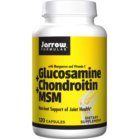 Glucosamine + Chondroitin + MSM 120 capsules for optimal joint support | Jarrow Formulas