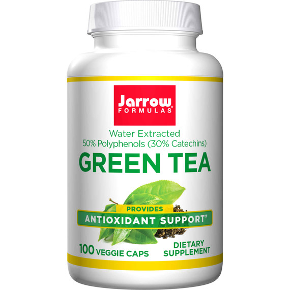 Green Tea 100 capsules - polyphenols, catechines, EGCG to support fat loss and healthy blood flow | Jarrow Formulas