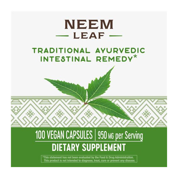 Neem leaves 100 caps - blad van Azadirachta indica | Nature's Way