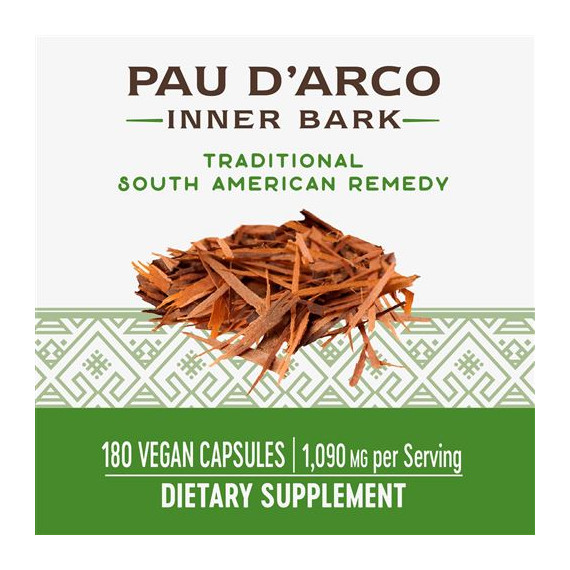 Pau d'Arco inner bark 180 capsules - traditional botanical ingredient of the rainforest | Nature's Way