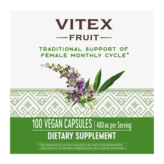 Vitex Fruit 100 capsules - chasteberry | Nature's Way