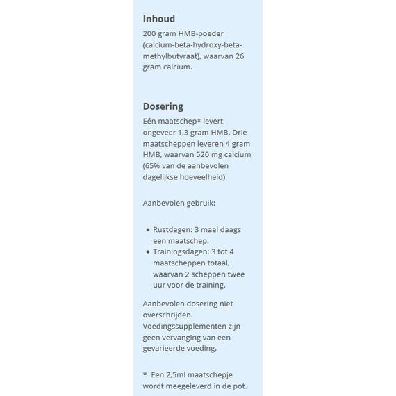 HMB powder 200g - beta-hydroxy-beta-methylbutyrate for more lean body mass and faster fat loss | Power Supplements