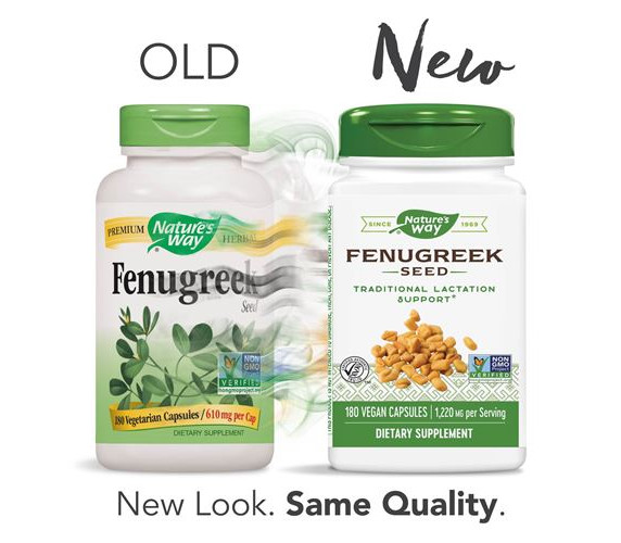 Fenugreek Seed 180 capsules Trigonella foenumgraecum Nature's Way