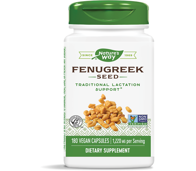 Fenugreek Seed 180 capsules Trigonella foenumgraecum Nature's Way